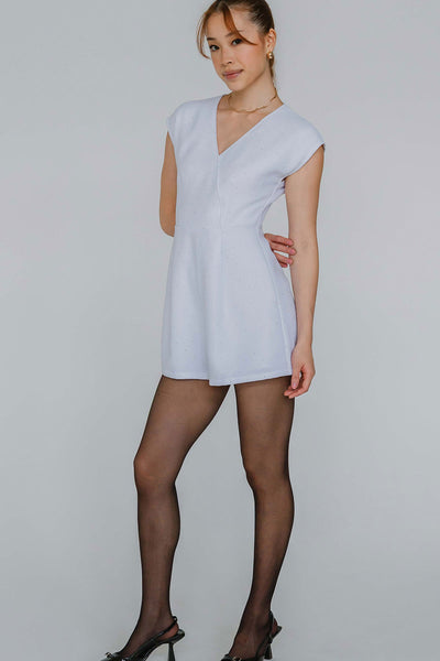 Midnights V-Neck Romper (Ice)