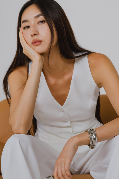 Beverly Vest Top (White)