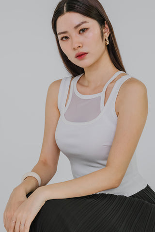 Double Take Padded Top (White)