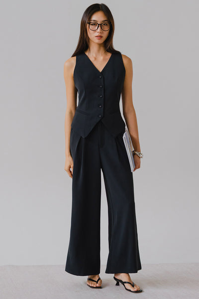 Beverly Vest Top (Navy)