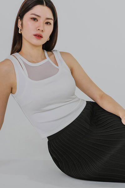 Double Take Padded Top (White)