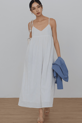 Floraison Maxi Dress (White)