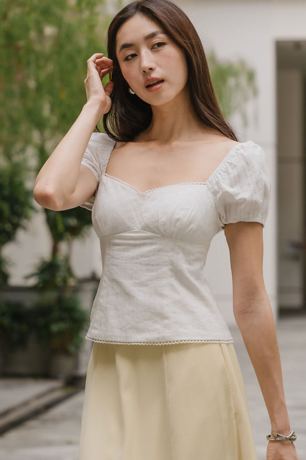 Pera Padded Top (White)
