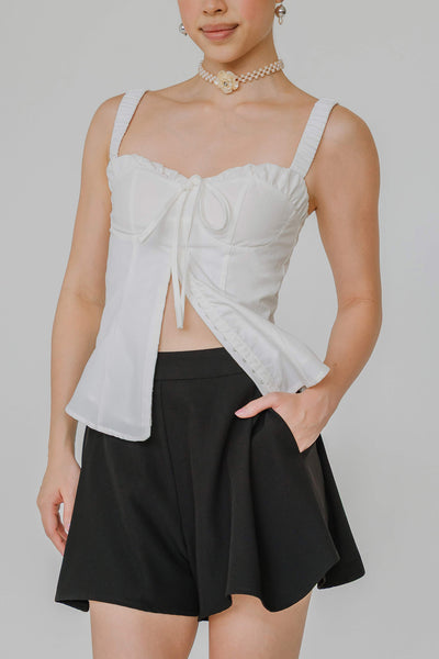 Serendipity Padded Bustier Top (White)