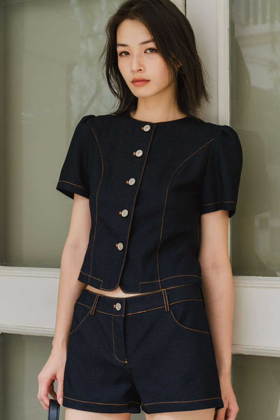 Kendall Denim Shorts (Midnight)