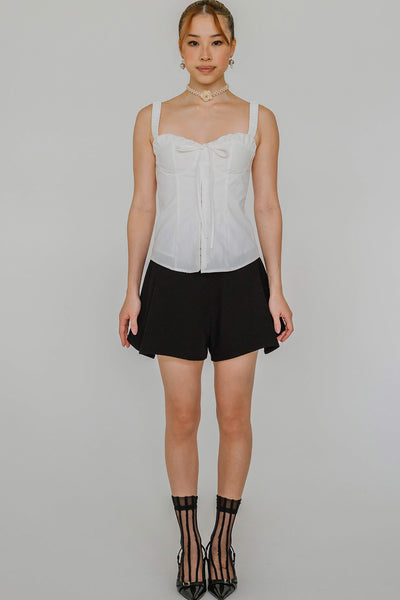 Serendipity Padded Bustier Top (White)