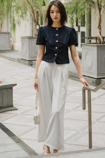 Kendall Denim Top (Midnight)