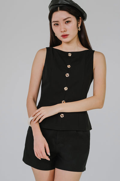 Heirloom Charm Top (Black)