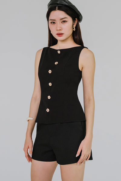 Heirloom Charm Top (Black)