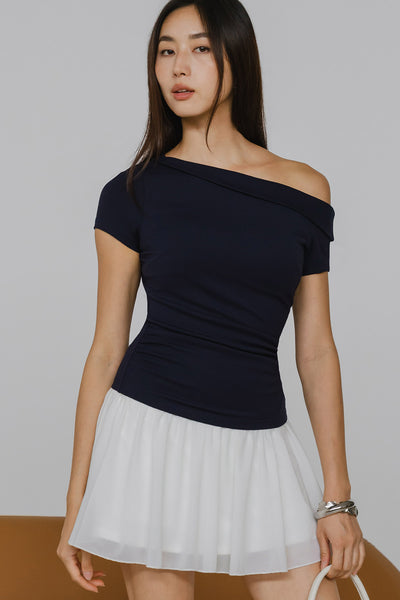 Kaia Padded Top (Navy)