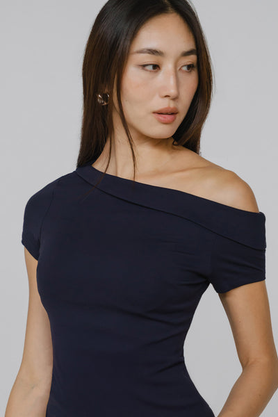 Kaia Padded Top (Navy)