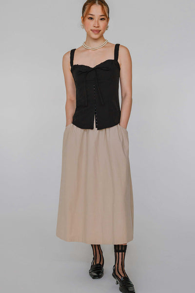 Serendipity Padded Bustier Top (Black)