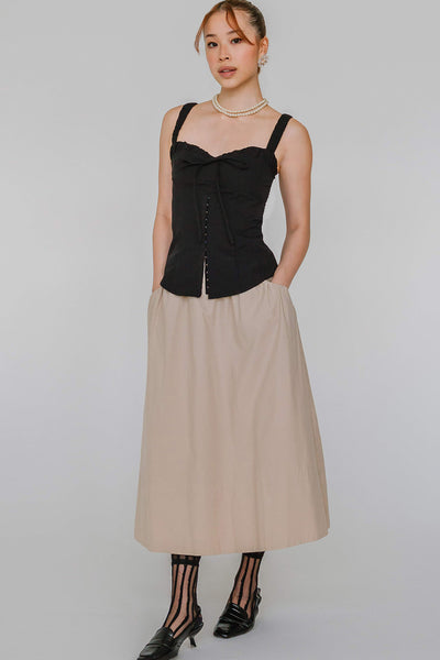 Serendipity Padded Bustier Top (Black)