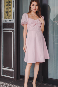 Lianie Twist Front Dress (Carnation)